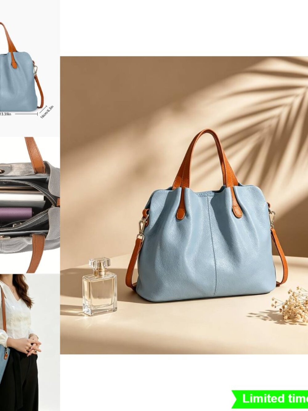 Luxury Women's Handbag Large Capacity Convertible Crossbody Shoulder Bag